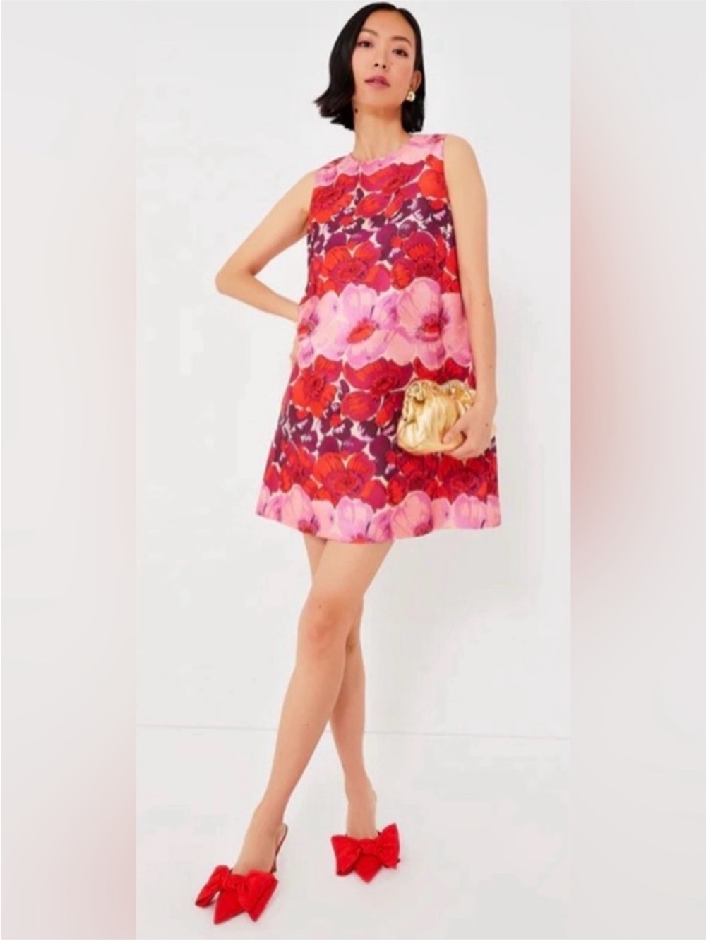 TUCKERNUCK Large Poppy Stripe Marlowe 60s Mini Dress